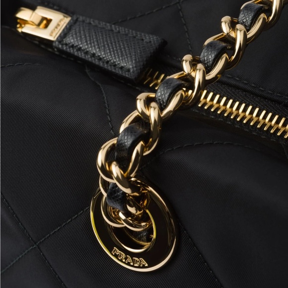 New Prada Re-edition 1995 Medium Chain Nylon Tote - Picture 3 of 4